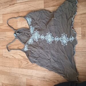 Tank top with open back